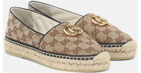 gucci gg canvas espadrilles|Gucci espadrilles for women.